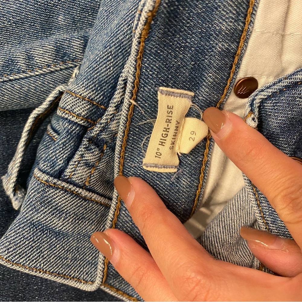 Madewell High rise skinny